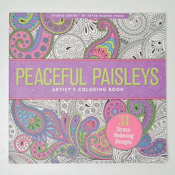 Peaceful Paisleys Coloring Book