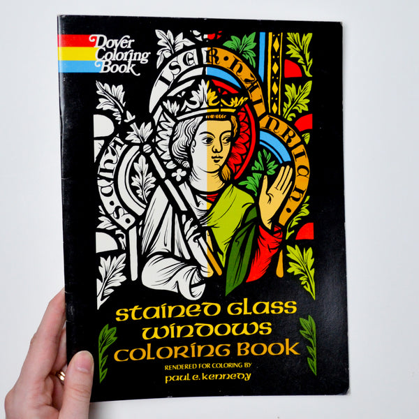 Stained Glass Windows Coloring Book