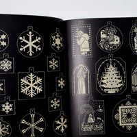 Stained Glass Christmas Ornament Coloring Book