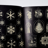 Stained Glass Christmas Ornament Coloring Book