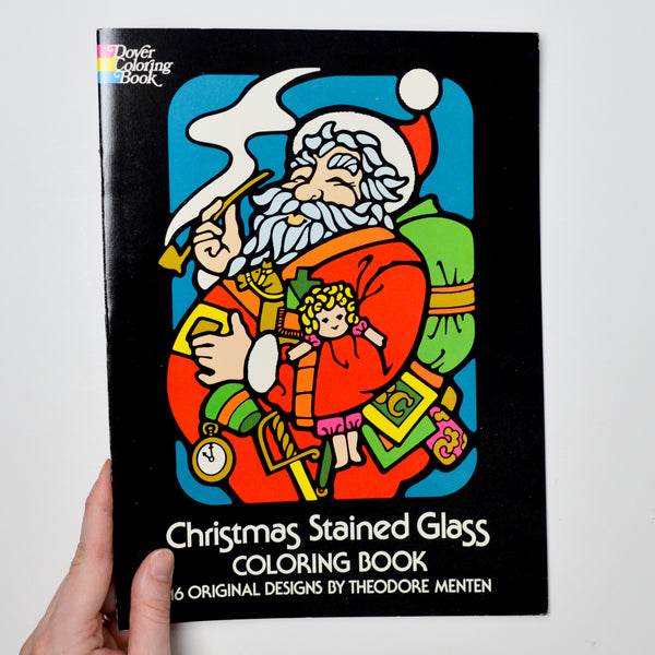 Christmas Stained Glass Coloring Book