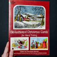 Old-Fashioned Christmas Cards for Hand Tinting Book