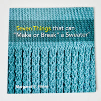 Seven Things That Can "Make or Break" a Sweater Book