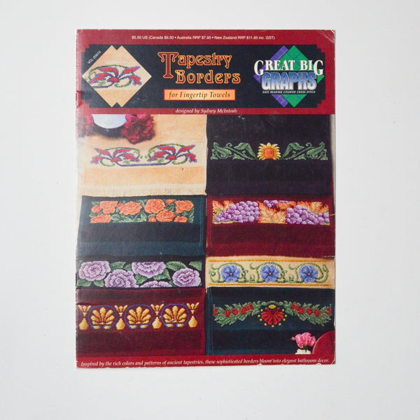 Tapestry Borders for Fingertip Towels Great Big Graphs Counted Cross Stitch Pattern Booklet Default Title