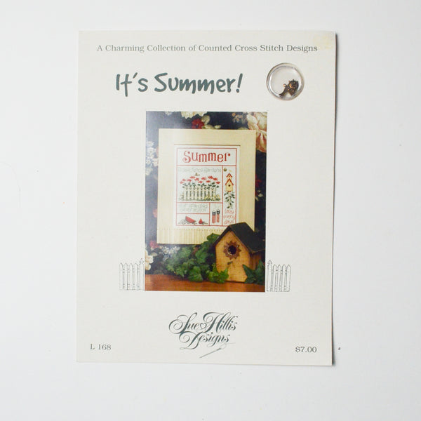 Sue HIllis Designs It's Summer Counted Cross Stitch Pattern with Beads Default Title