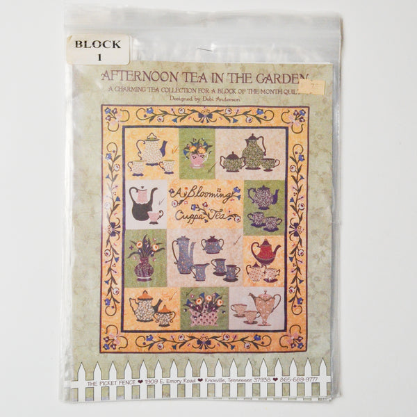 Afternoon Tea in the Garden Quilt Block Patterns - Set of 6 Blocks Default Title