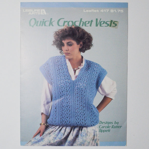 Quick Crochet Vests Leisure Arts Leaflet 416 Default Title
