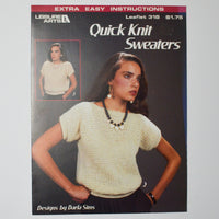 Quick Knit Sweaters Leisure Arts Leaflet 318 Default Title