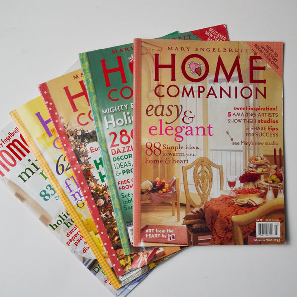 Mary Engelbreit's Home Companion Magazines, 2003, 2004 + 2006 - 5 Issues Default Title