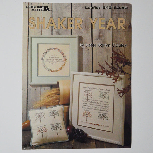 Shaker Year Leisure Arts Leaflet 842 Cross Stitch Pattern Booklet Default Title