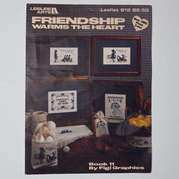 Friendship Warms the Heart Leisure Arts Leaflet 919 Cross Stitch Pattern Booklet Default Title
