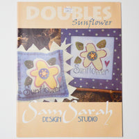 Doubles Sunflower Cross Stitch + Applique Pattern