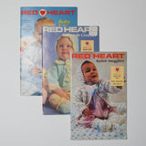 Red Heart Baby Knitting Booklets - Set of 3
