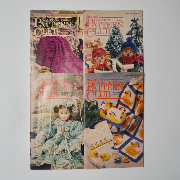 Annie's Quick + Easy Pattern Club Booklets - Set of 4