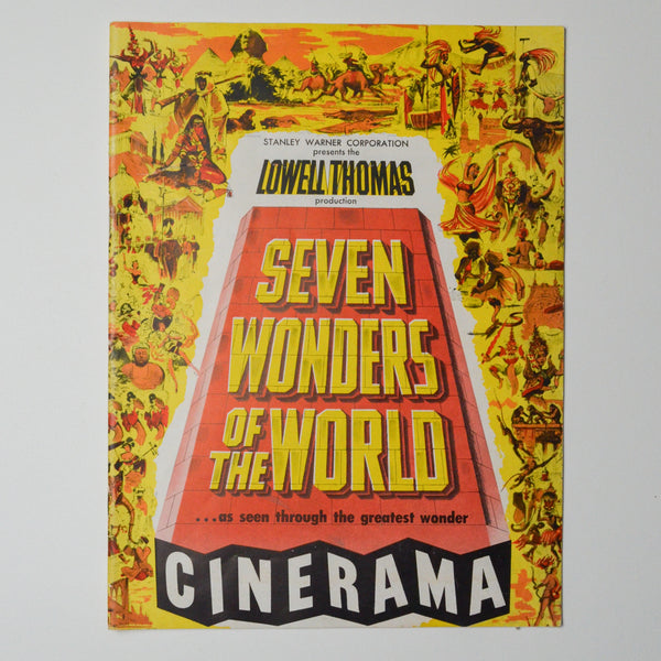 Lowell Thomas Seven Wonders of the World Cinerama Booklet