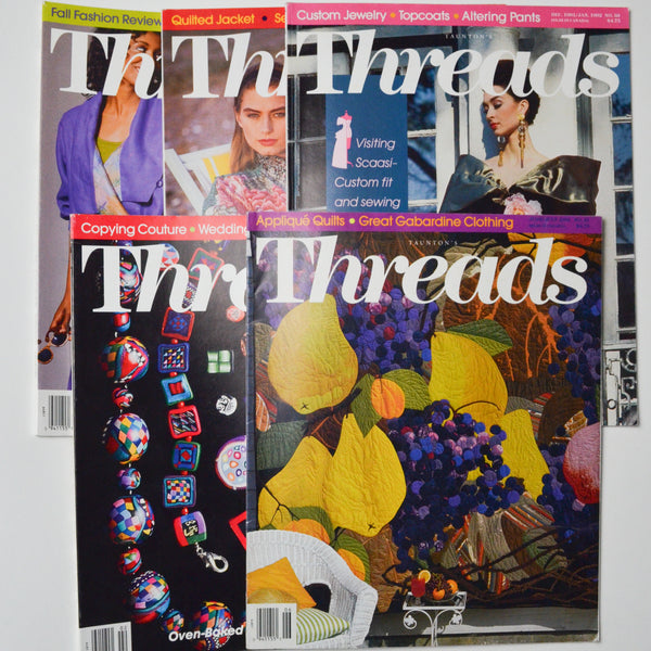Threads Magazine 1992 Bundle Of 5 Make Mend Threads magazine 1992 bundle of 5 make mend