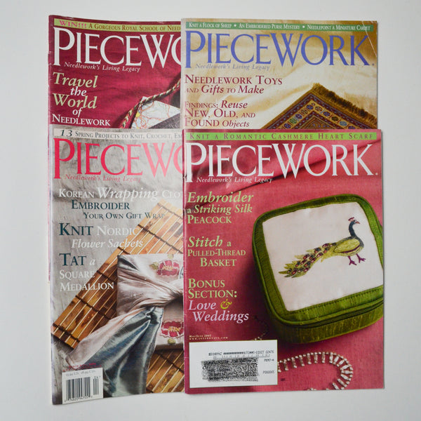 Piecework Magazine, 2003-2005 - Bundle of 4