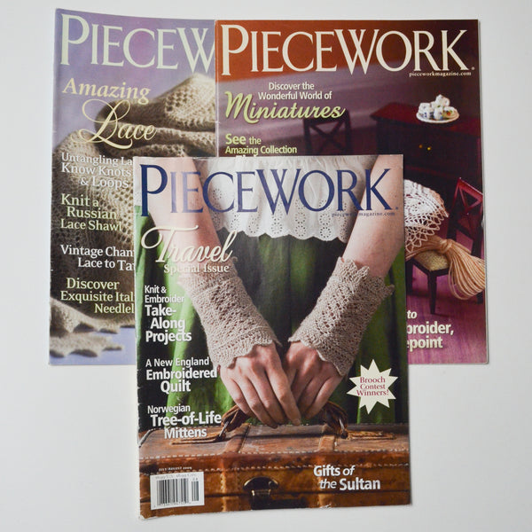 Piecework Magazine, 2009 - Bundle of 3