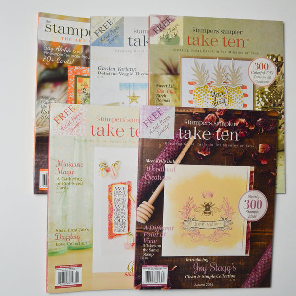 Stamper's Sampler Take Ten Magazine - Bundle of 5