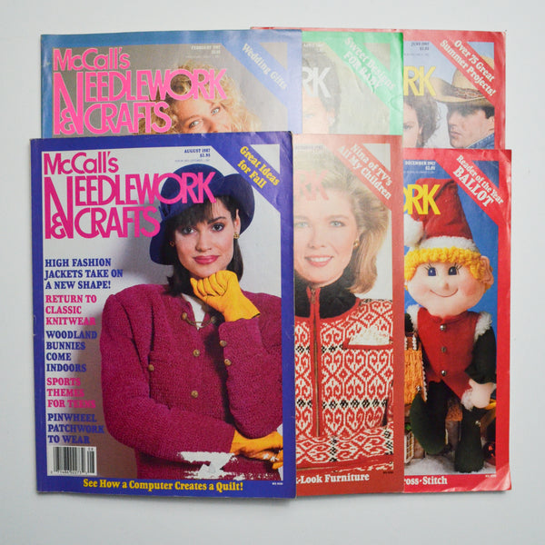 McCall's Needlework & Crafts Magazine, 1987 - 6 Issues