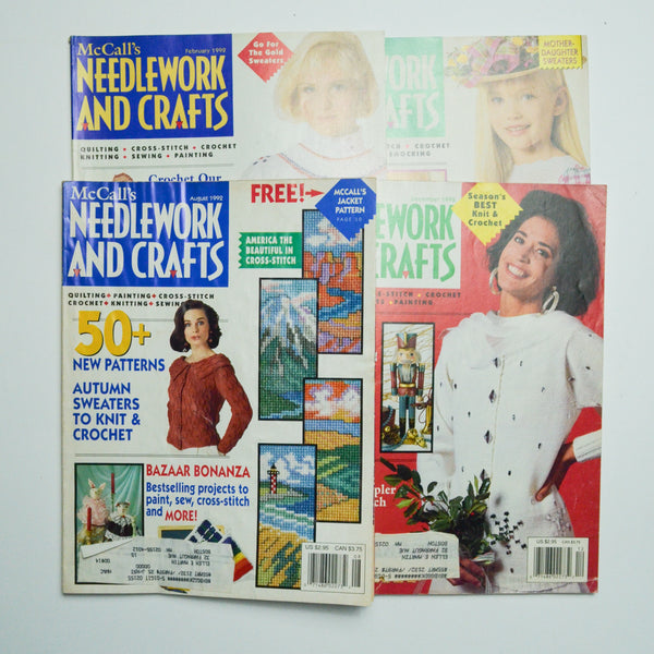 McCall's Needlework & Crafts Magazine, 1992 - 4 Issues