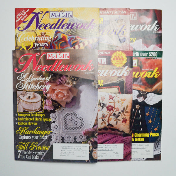McCall's Needlework Magazine, 1996 - 6 Issues