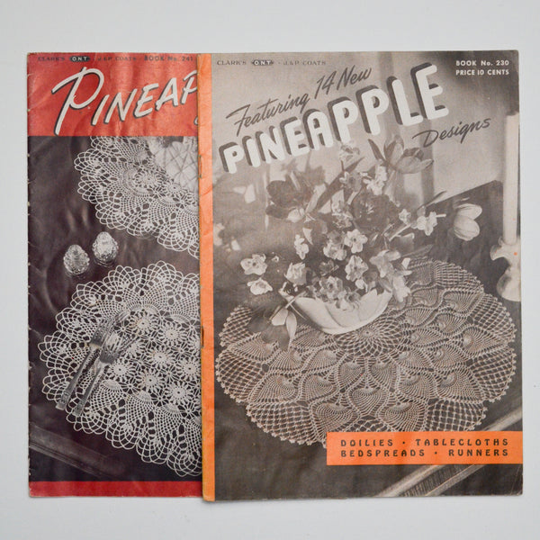 Pineapple Doily Designs Booklets - Set of 2