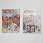 Garden-Themed Plastic Canvas Needlepoint Project Booklets - Set of 2