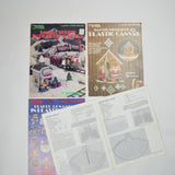 Christmas Plastic Canvas Needlepoint Booklets - Set of 4