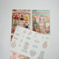 Holiday Plastic Canvas Needlepoint Booklets - Set of 4