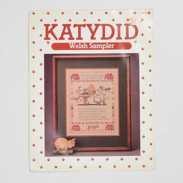 Katydid Welsh Sampler Cross Stitch Pattern Booklet