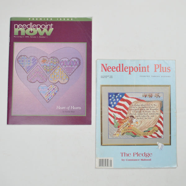 Needlepoint Plus + Needlepoint Now Magazines - Set of 2
