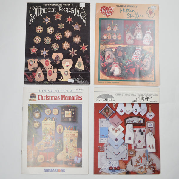 Ornament + Christmas Cross Stitch Pattern Booklets - Set of 4