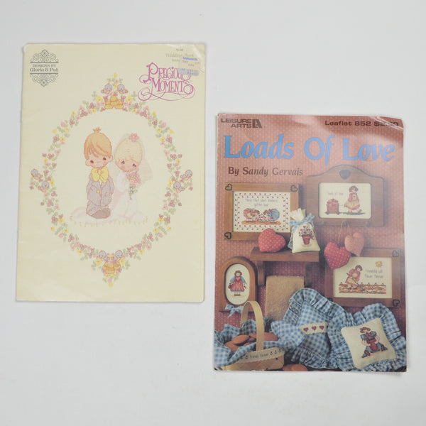 Precious Moments + Loads of Love Cross Stitch Pattern Booklets - Set of 2