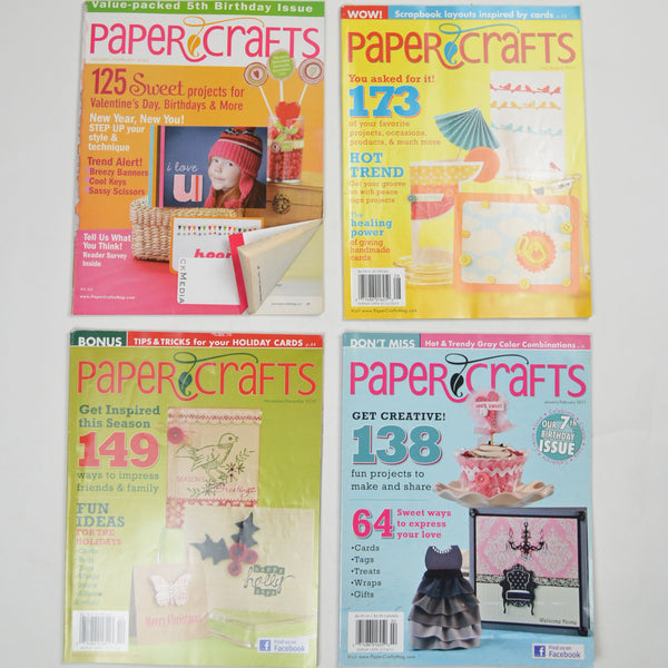 Paper Crafts Magazines, 2009-2011 - Set of 4