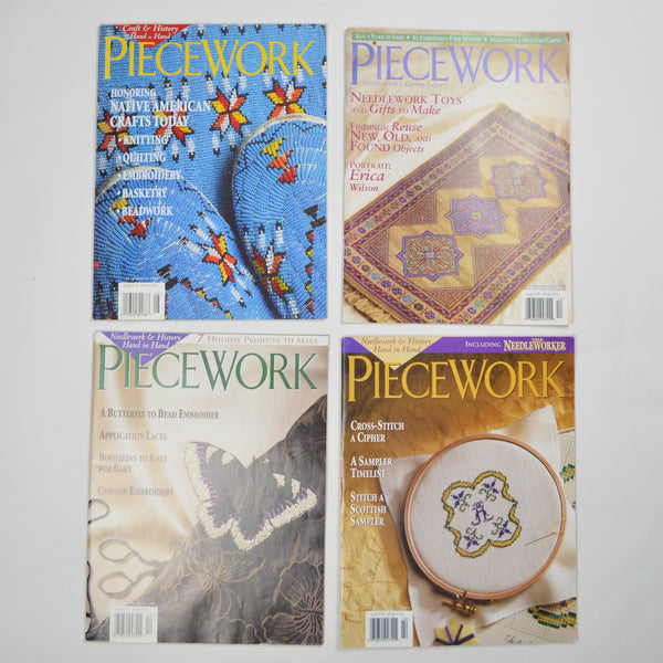 Piecework Magazine, 1998-2003 - Set of 4