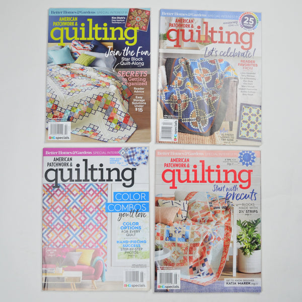American Patchwork & Quilting Magazine, 2018 - Set of 4