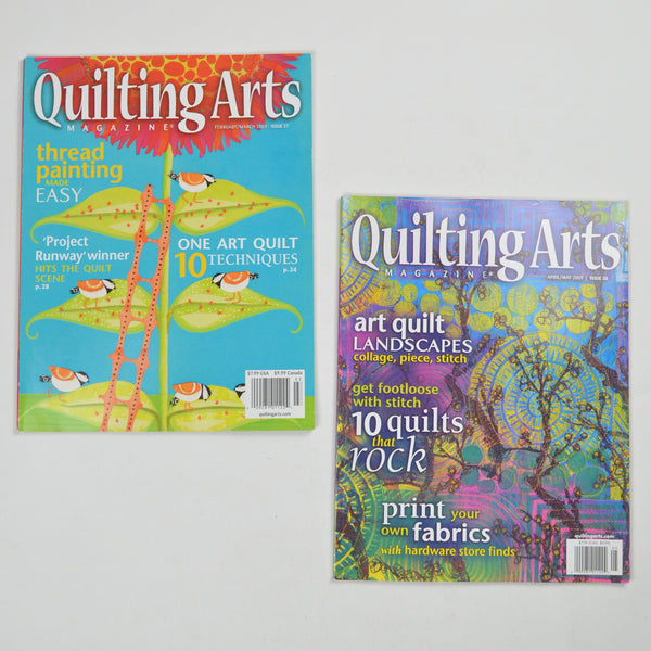 Quilting Arts Magazine, 2009 - Set of 2