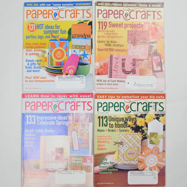 Paper Crafts Magazine, 2007 - Set of 4