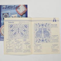 Lattice Lace + French Country Counted Stitches Booklets - Set of 2