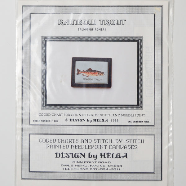 Rainbow Trout Design by Helga Charted Needlework Pattern