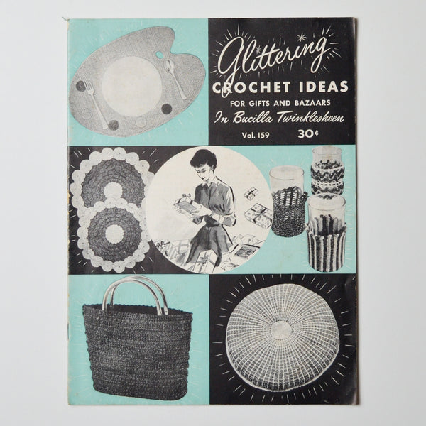 Glittering Crochet Ideas for Gifts + Bazaars in Bucilla Twinklesheen - Vol. 159
