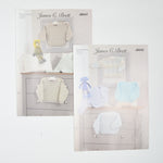 James C. Brett Children's Sweaters Knitting Pattern Booklets - Set of 2