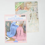 Knit + Crochet Baby Blanket Pattern Booklets - Set of 2