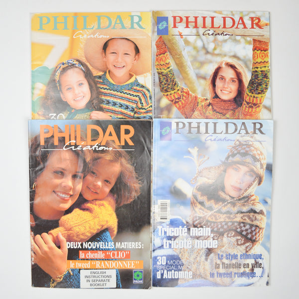 Phildar Creations Magazines - Set of 4