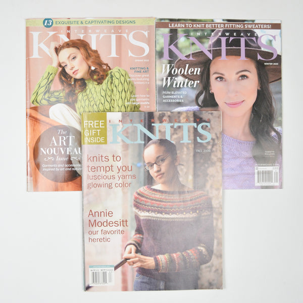 Interweave Knits Magazines - Set of 3