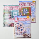 American Patchwork + Quilting Magazines - Set of 3