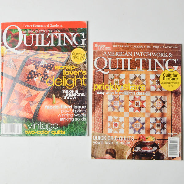 American Patchwork + Quilting Magazines - Set of 2 – Make & Mend