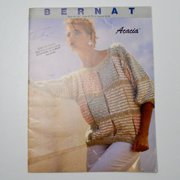 Bernat Acacia Book No. 547 Knitting Pattern Booklet