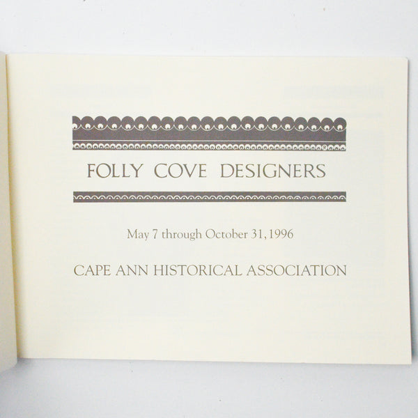 Folly Cove Designers Exhibition Catalogue Reprint